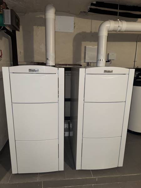 Production simultanée de chauffage et d'eau chaude sanitaire grâce aux chaudières gaz en cascade installées par la SARL Durand Pierre